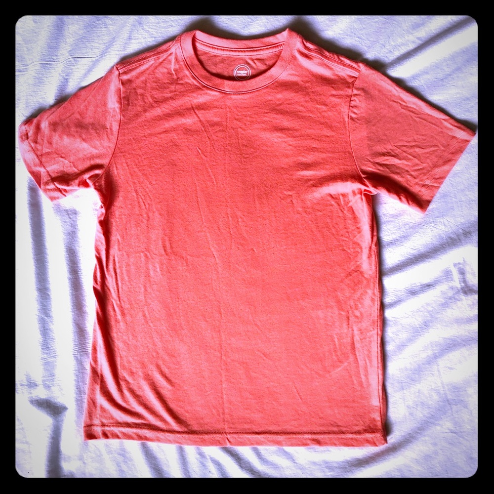 Boys Coral Colored plain Tee
